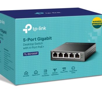 Switch TP-Link Gigabit Ethernet TL-SG1005P, 5 Puertos 10/100/1000, 10Gbit/s, 2000 Entradas - No Administrable