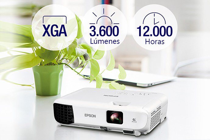 Proyector Epson PowerLite E10+ XGA 3600 LUMENS V11H975021