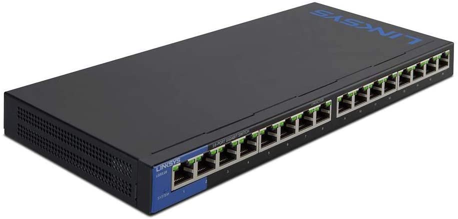 Linksys LGS116P- Unmanaged Switch Gigabit PoE+ LGS116P