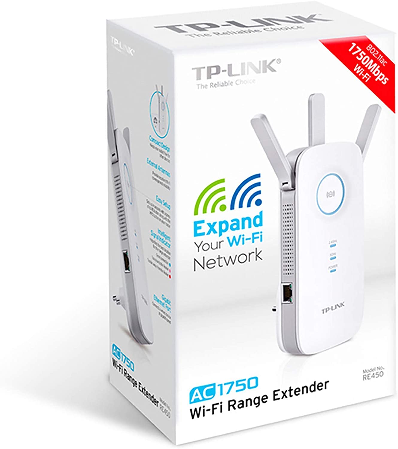 TP-LINK Extensor de Rango Wi-Fi AC1750 RE450