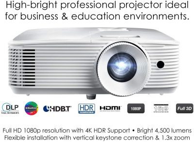 Optoma EH412 1080P HDR DLP Proyector profesional EH412