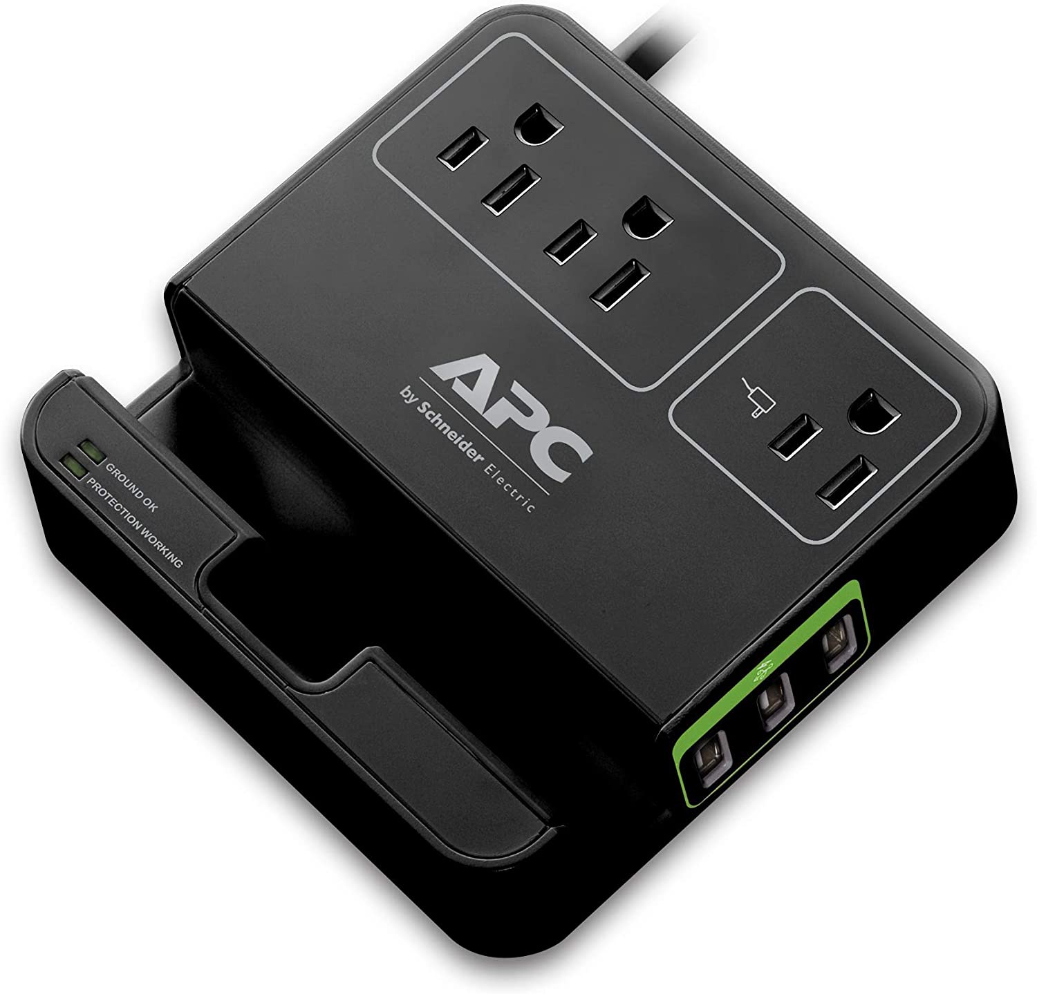 APC SURGE PROTECTOR 120V 3 SALIDAS + 3 PUERTOS USB P3U3B