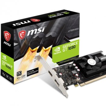 Tarjeta de Video MSI NVIDIA GeForce GT 1030 LP OC, 2GB 64-bit DDR4, PCI Express x16 3.0