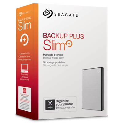 Disco Duro Externo Seagate Backup Plus Slim 2TB USB 3.0 STHN2000401