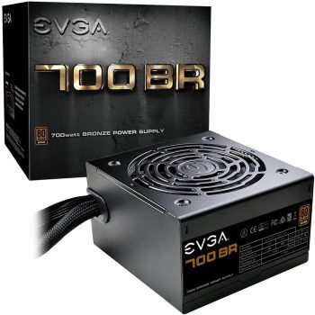 FUENTE PODER EVGA 700W BR 80 PLUS BRONZE ATX 100-BR-0700-K1