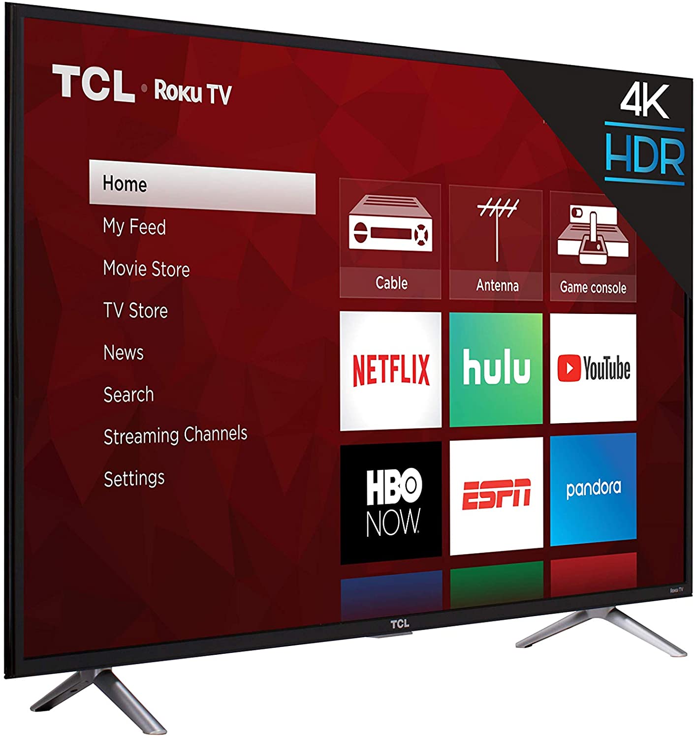 TCL Televisor de 49 pulgadas 4K Ultra HD Roku 49S405