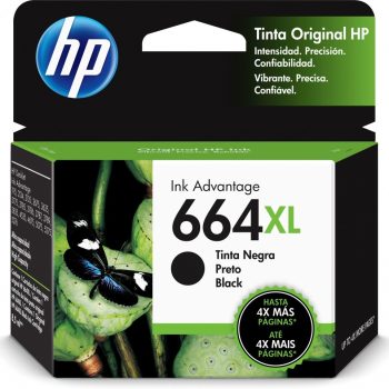 Cartucho HP 664XL Alto Rendimiento Negro F6V31AL