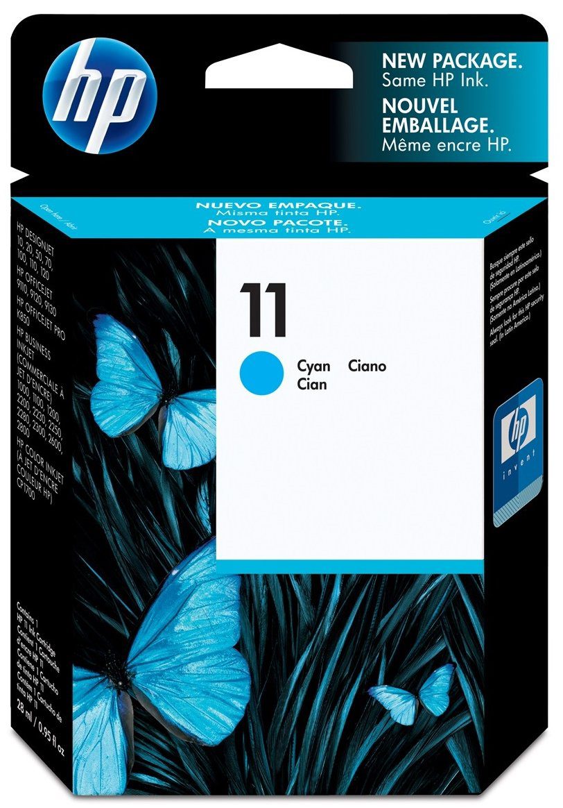 Cartucho de Tinta HP 11 - Cian - Original -C4836A