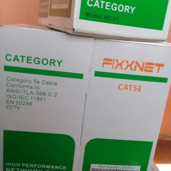 CABLE UTP FIXXNET CAT5 0.5MM CCA PVC 1000FT BLANCO FIXXNET-CAT5