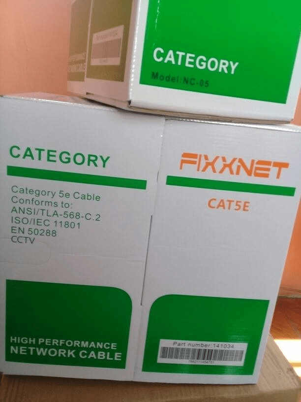 CABLE UTP FIXXNET CAT5 0.5MM CCA PVC 1000FT BLANCO FIXXNET-CAT5