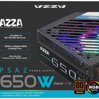 Azza PSAZ-650W(ARGB) 650 WATT Fuente de alimentación PSAZ-650WD