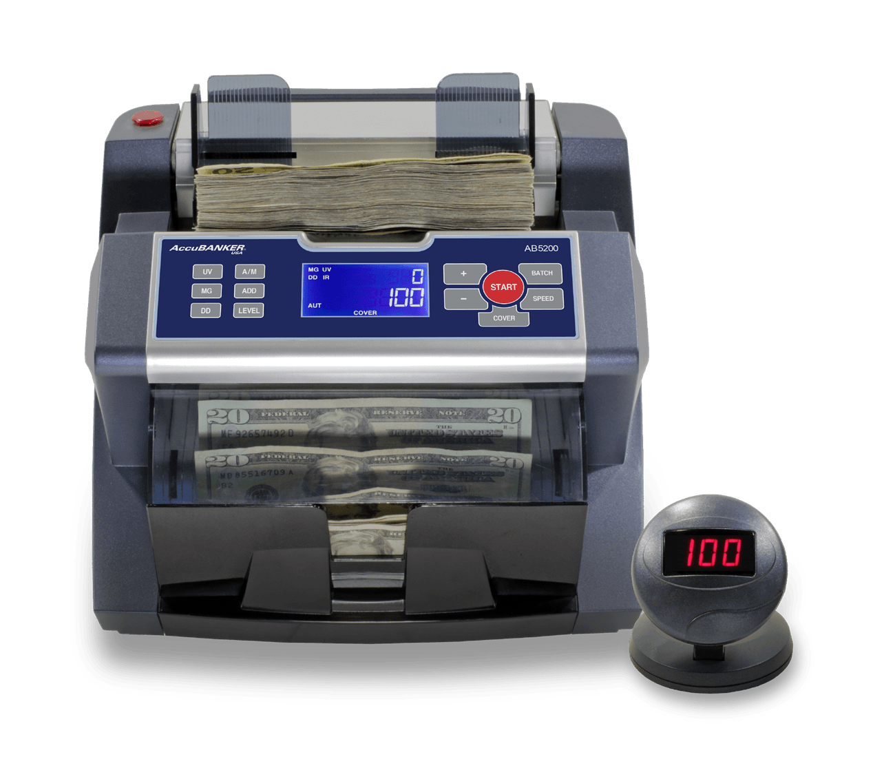 CONTADORA DE BILLETES ACCUBANKER AB5200 LCD UV-MG C AB5200