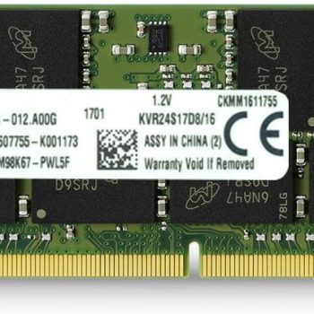 Kingston Technology Value RAM 16GB 2400MHz DDR4 SODIMM KVR24S17D8/16