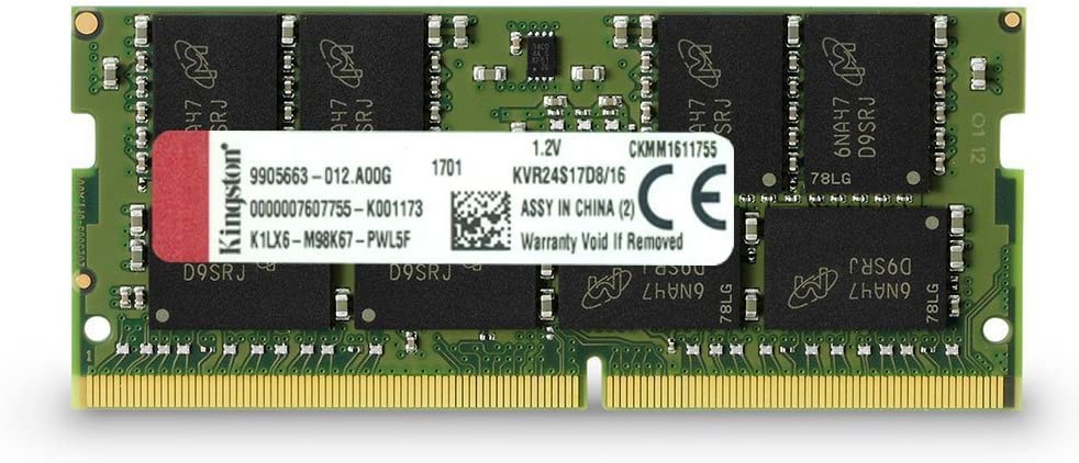 Kingston Technology Value RAM 16GB 2400MHz DDR4 SODIMM KVR24S17D8/16