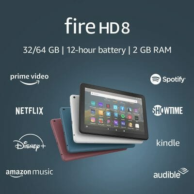 Tableta  Fire HD 10, pantalla de 10.1 pulgadas, 1080p Full HD, 32 GB,  (lanzamiento 2021), Negro