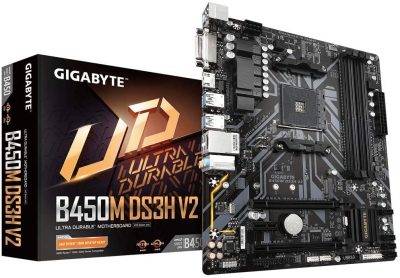 Tarjeta Madre Gigabyte B450M DS3H V2 LGA AM4 DDR4 B450M DS3H V2