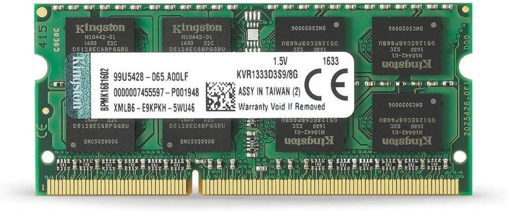 Kingston Technology ValueRAM 8GB 1333MHz SODIMM KVR1333D3S9/8G