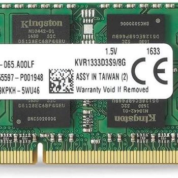 Kingston Technology ValueRAM 8GB 1333MHz SODIMM KVR1333D3S9/8G