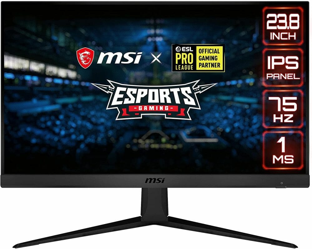 MSI 24" G241VE2 HD FLAT 1920x1080 75HZ HDMI NEGRO OPTIX-G241V-E2