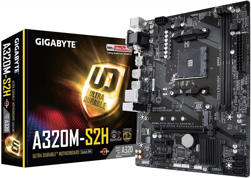 Tarjeta Madre Gigabyte GA-A320M-S2H LGA AM4 DDR4 GA-A320M-S2H