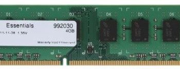 MEMORIA RAM MUSHKIN ESSENTIALS 4GB DDR3 1600MHz 992030