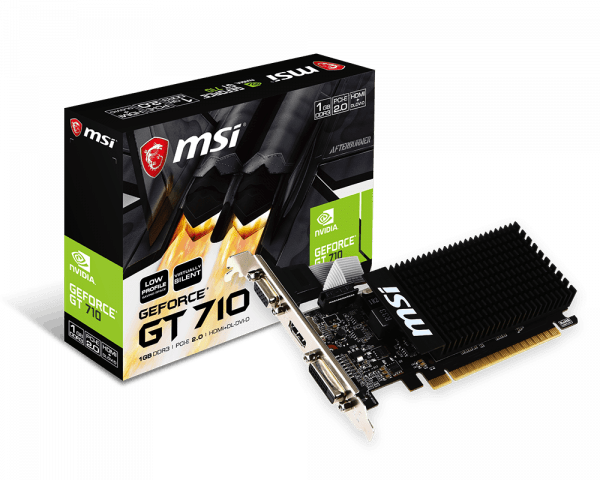 MSI GeForce GT 710 1GB DDR3 PCI Express 2.0 x16 GT7101GD3HLP