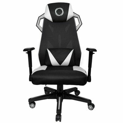 SILLA GAMER NIBIO REX T01 BLANCO Y NEGRO CS-5055-W