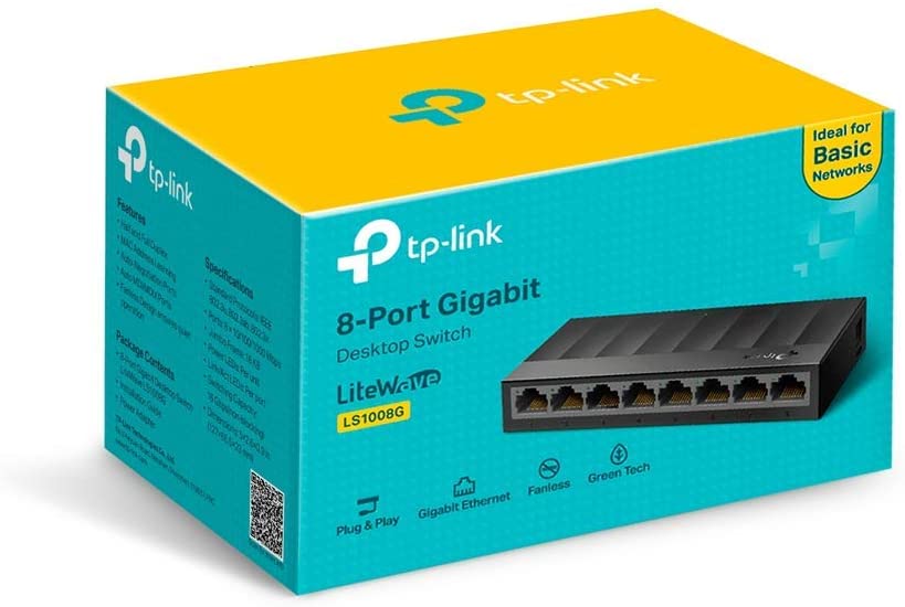 TP-Link Switch 5 Puertos Ethernet 10/100/100 LS1008G