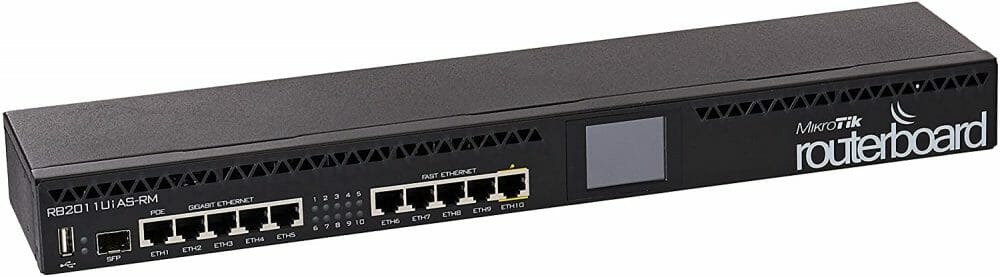 MikroTik Routerboard Rackmount 5xLAN 5xGbit LAN 1xSFP RB2011UIAS-RM