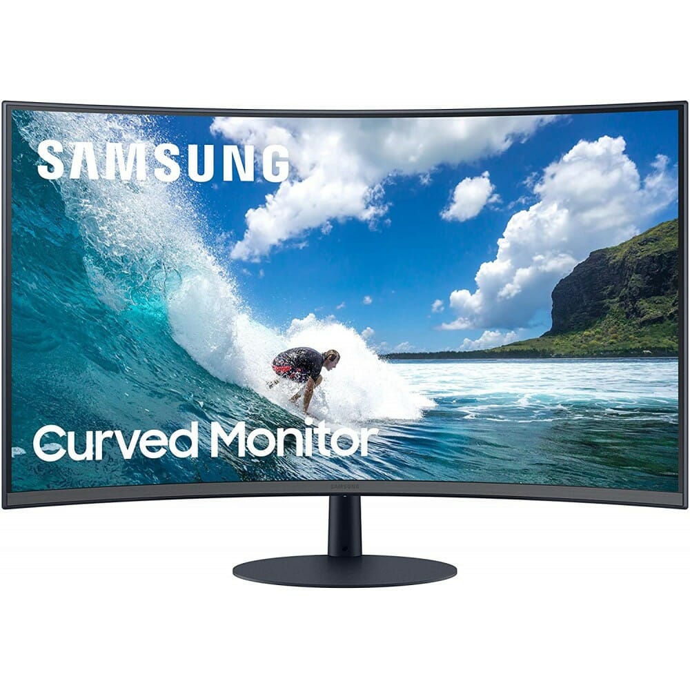 Monitor curvo de 27 pulgadas para PC de escritorio, pantalla Lcd