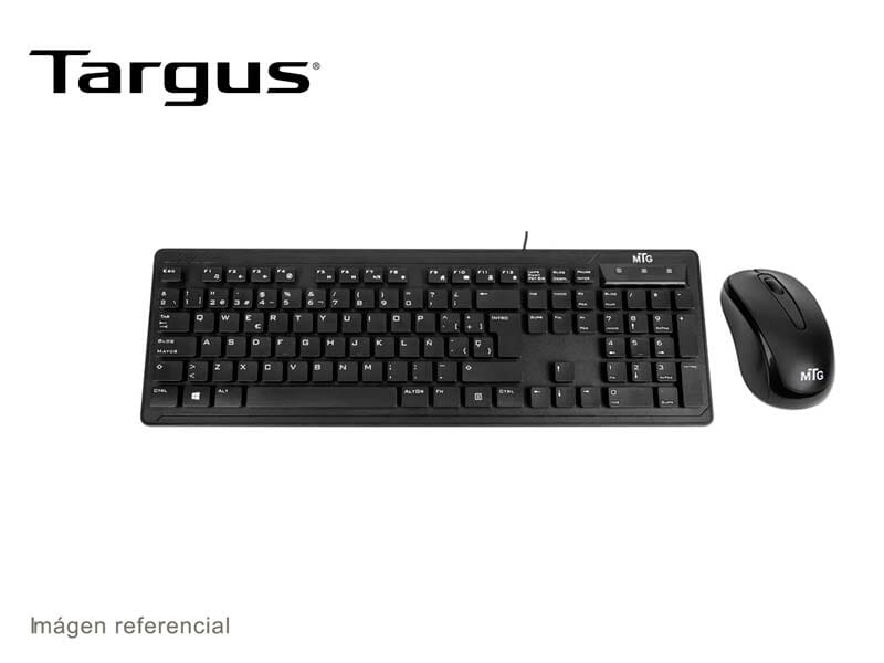 Targus Teclado y Mouse USB Color negro AKM617ESLA