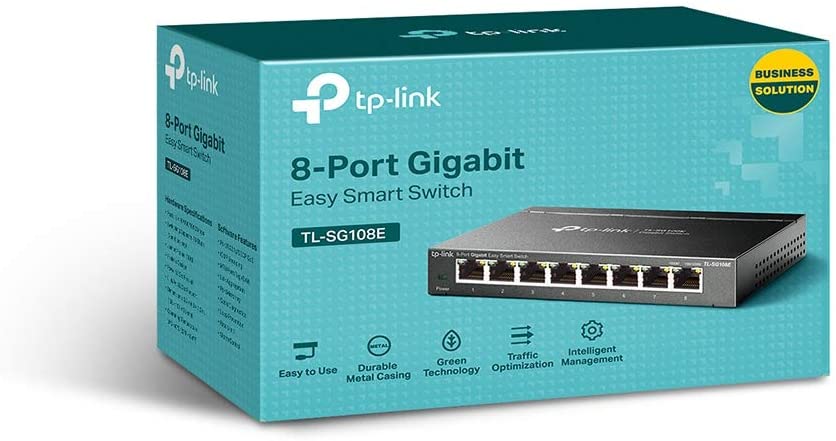 TP-Link Switch easy smar Gigabit de 8 puertos TL-SG108E