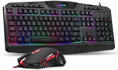 REDRAGON TECLADO /MOUSE K503A RGB-SP/M601 CENTROPHORUS S101-3