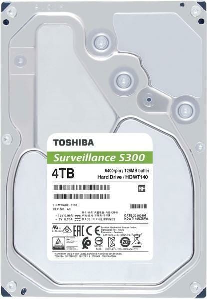 Toshiba Surveillance S300 4TB HDEUR11ZSA51F