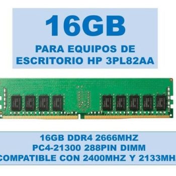 HP 3PL82AA memoria RAM 16GB 1x16GB DDR4-2666 3PL82AA
