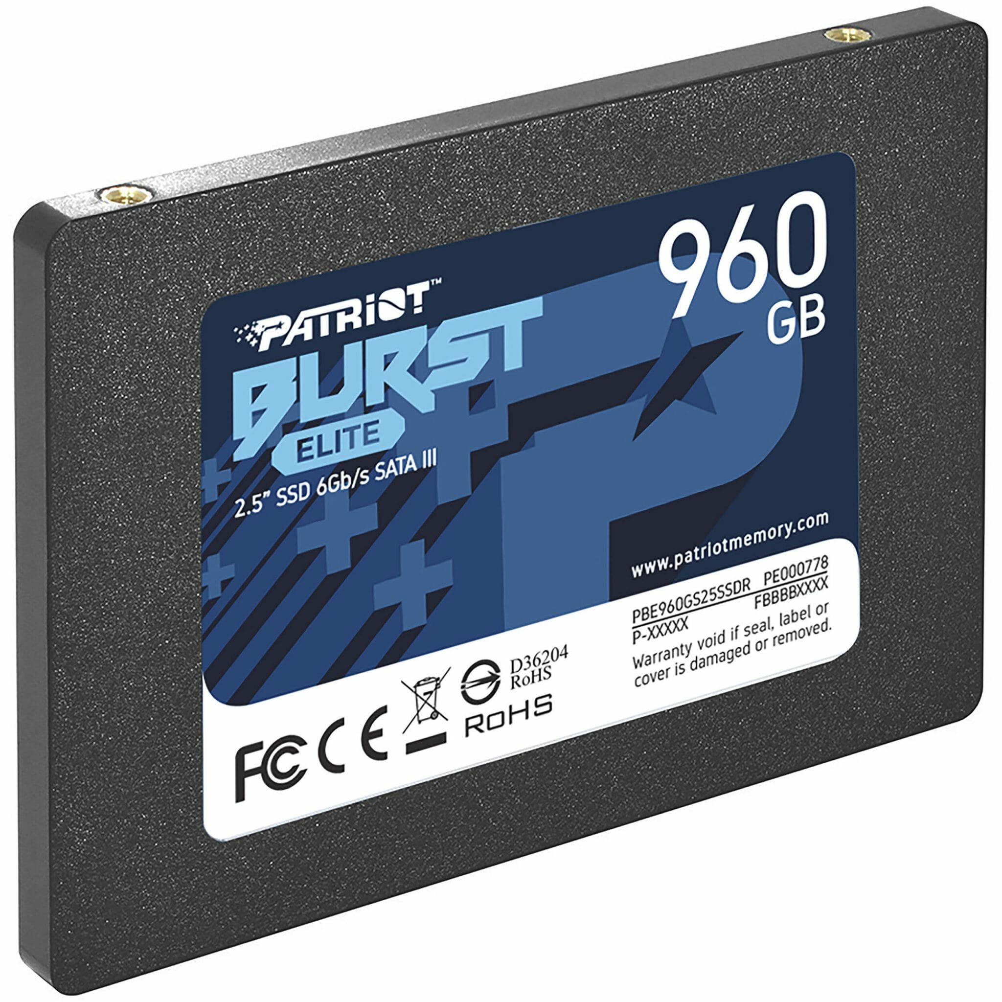 PATRIOT Burst Elite 2.5" 960GB SATA 3 SSD PBE960GS25SSDR
