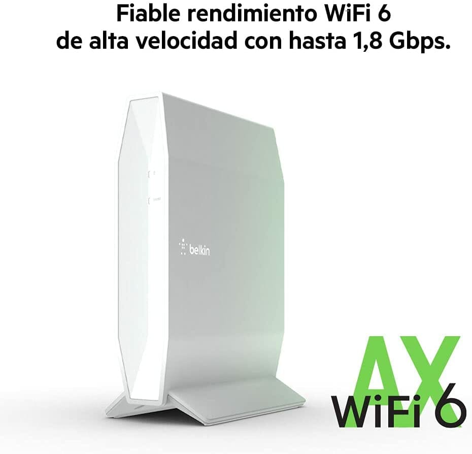 Belkin RT1800 Router WiFi 6 AX1800 DOBLE BANDA 4 LAN / WAN RT1800