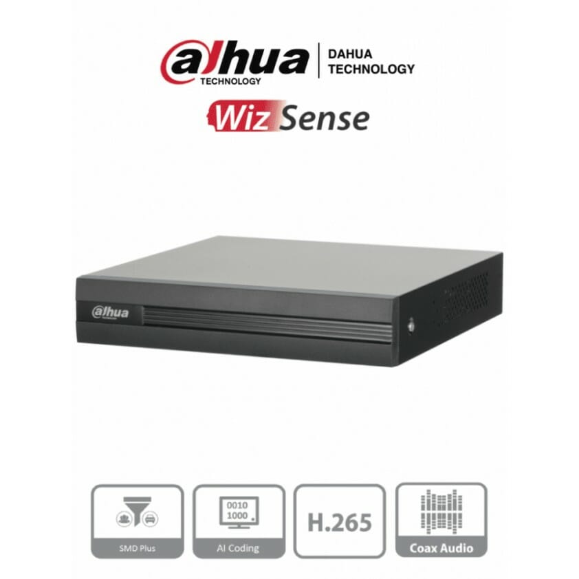 DAHUA DVR 8 CANALES 1HDD UP TO 5MP DH-XVR1B08H-I