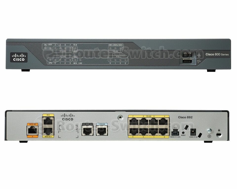 Cisco 890 Integrated Services Router CISCO892-K9