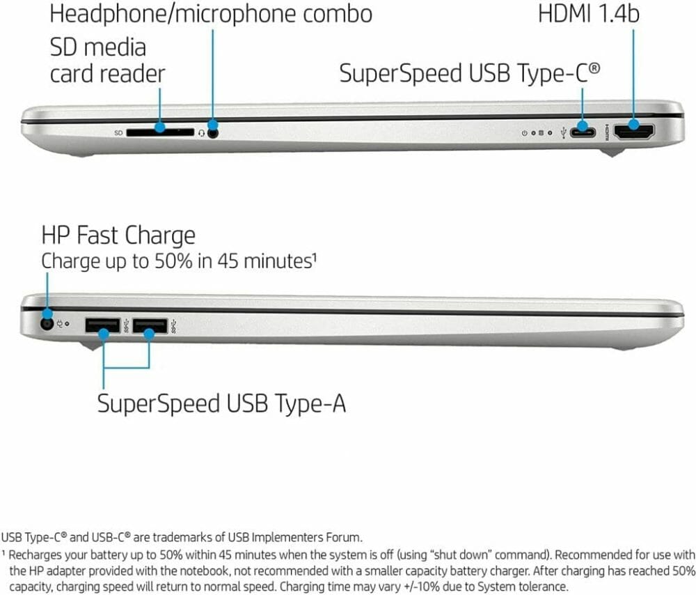 HP 17.3" HD+ i3-1115G4 8GB 256GB SSD 17-by4013dx