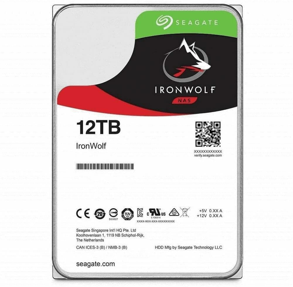 SEAGATE IRONWOLF NAS 12TB 3.5 ST12000VN0008