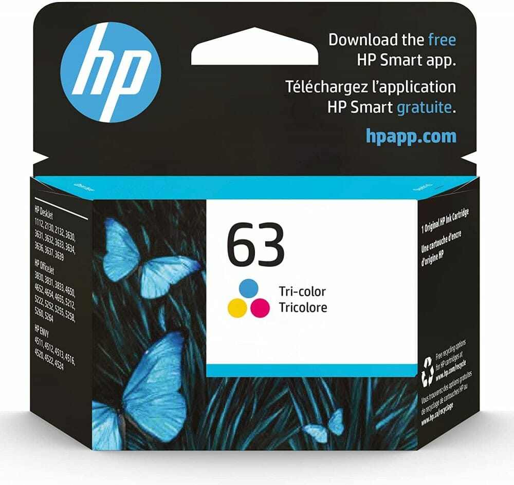 HP 63 cartucho de tinta tricolor F6U61AN