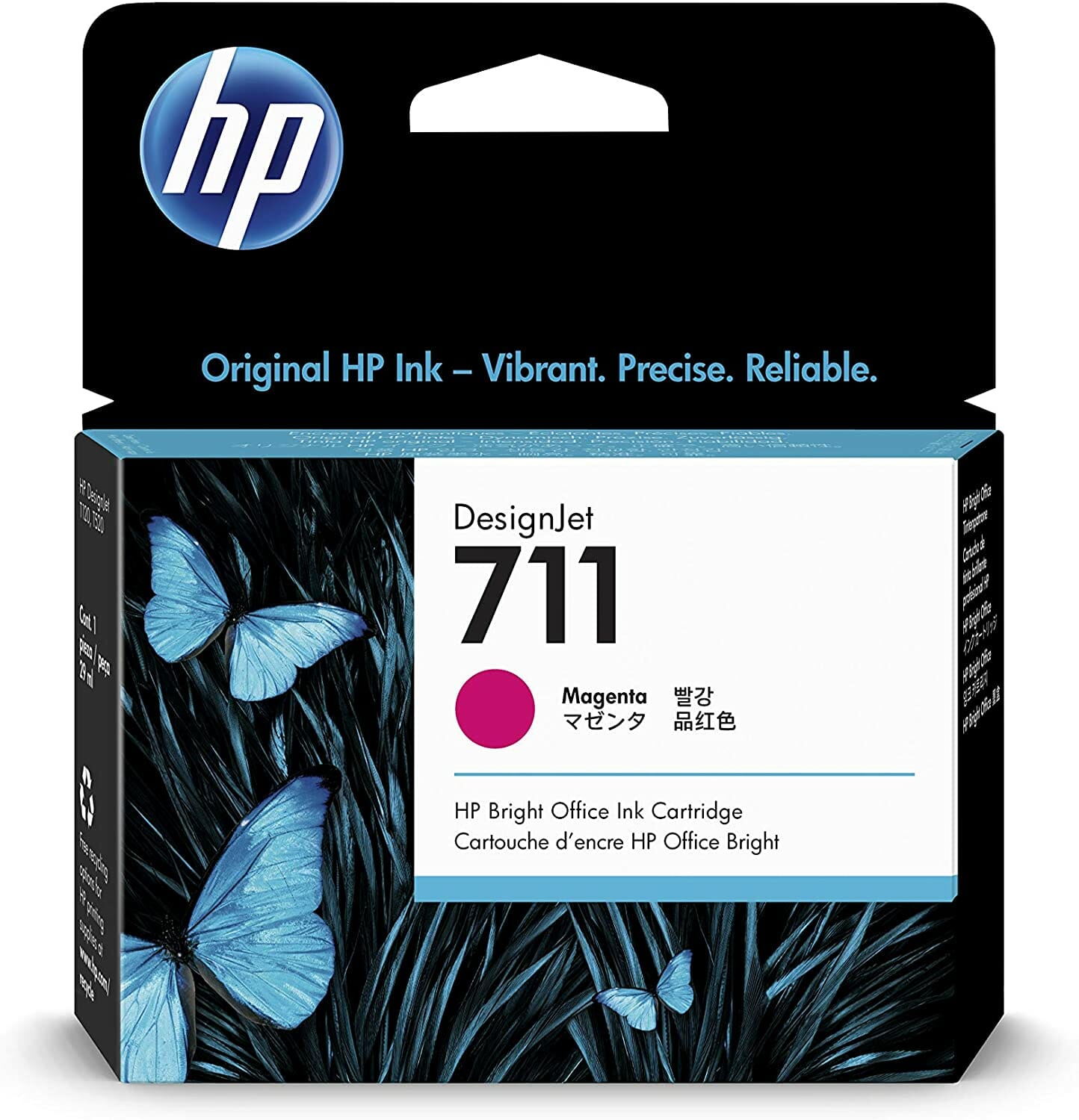 HP 711 Magenta Cartucho de Tinta Origina CZ131A