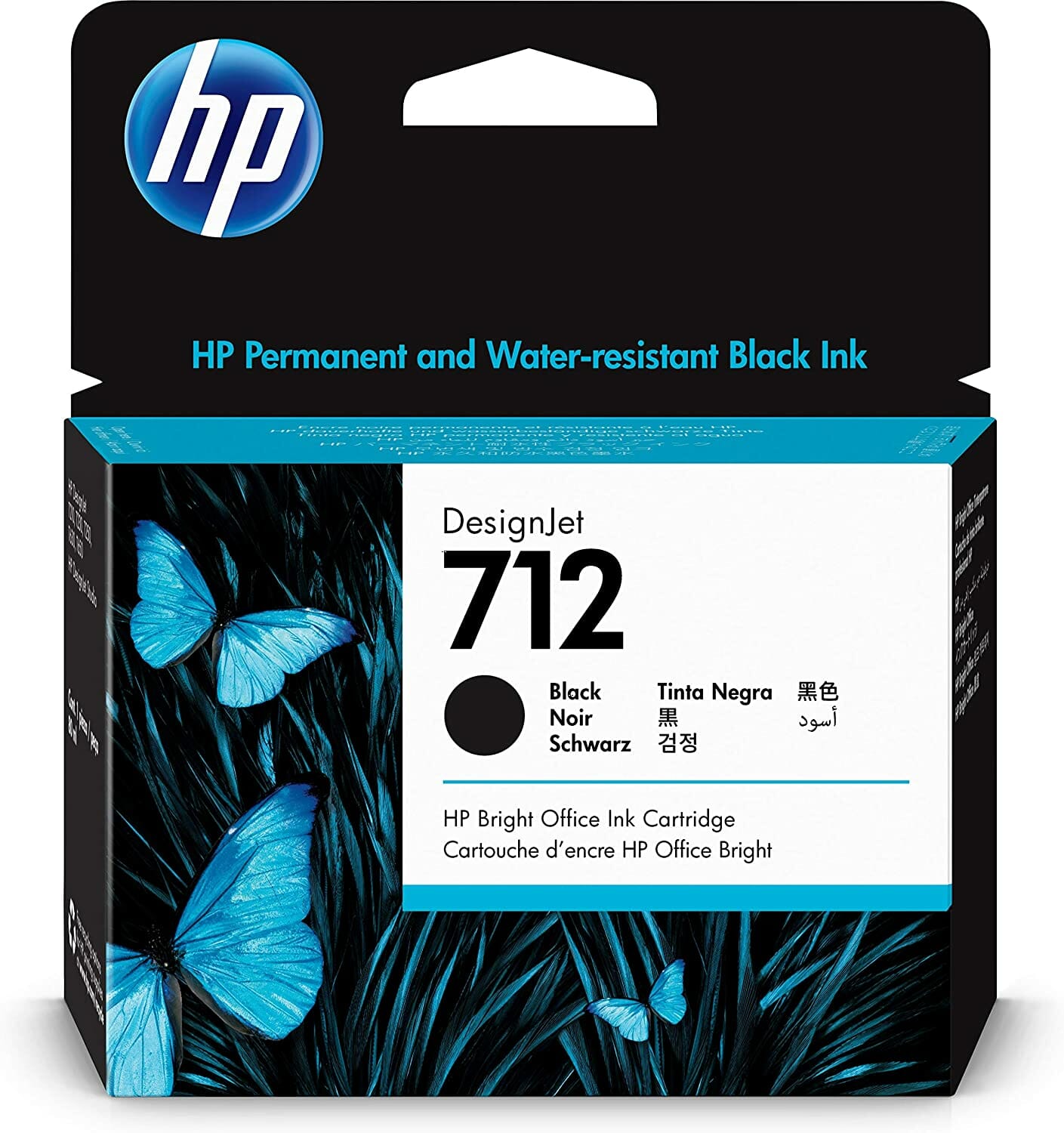 HP 712 Cartucho Negro Original 80ml 3ED71A