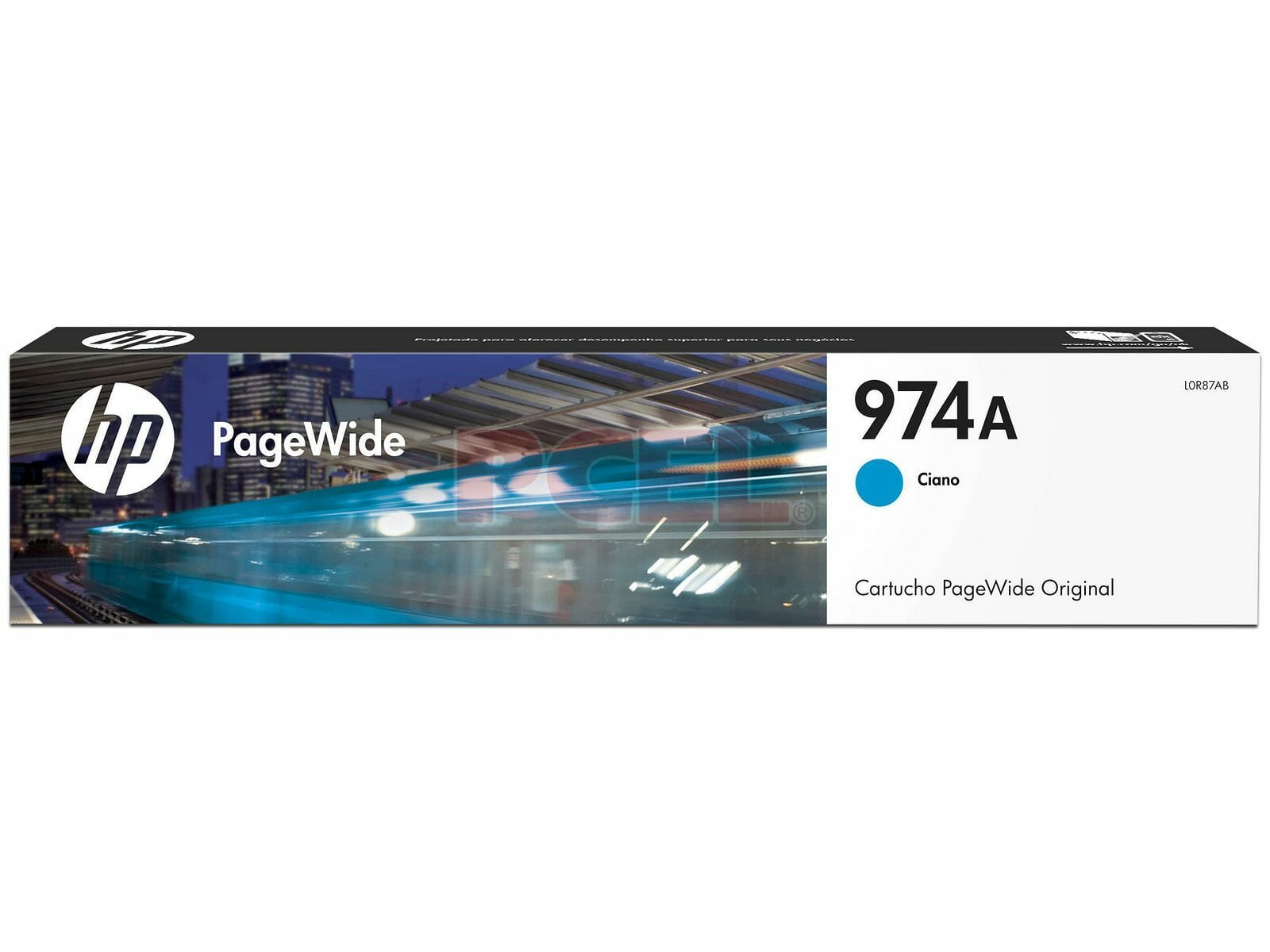 HP 974A Cartucho de tinta Cian Pagewide L0R87AL