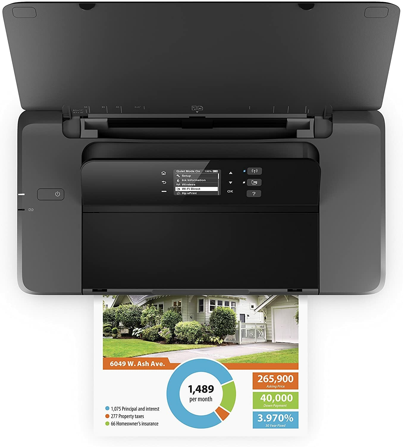 Impresora de Inyección a Color HP Deskjet 1000, Resolución hasta 4800 x  1200 dpi.