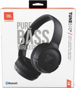 JBL Tune 510BT Audífonos inalámbricos con sonido Purebass JBLT510BTBLKAM