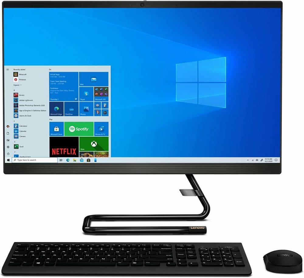 Lenovo IdeaCentre AIO  i3-10100T 8GB 256GB 23.8" F0EU00QXUS