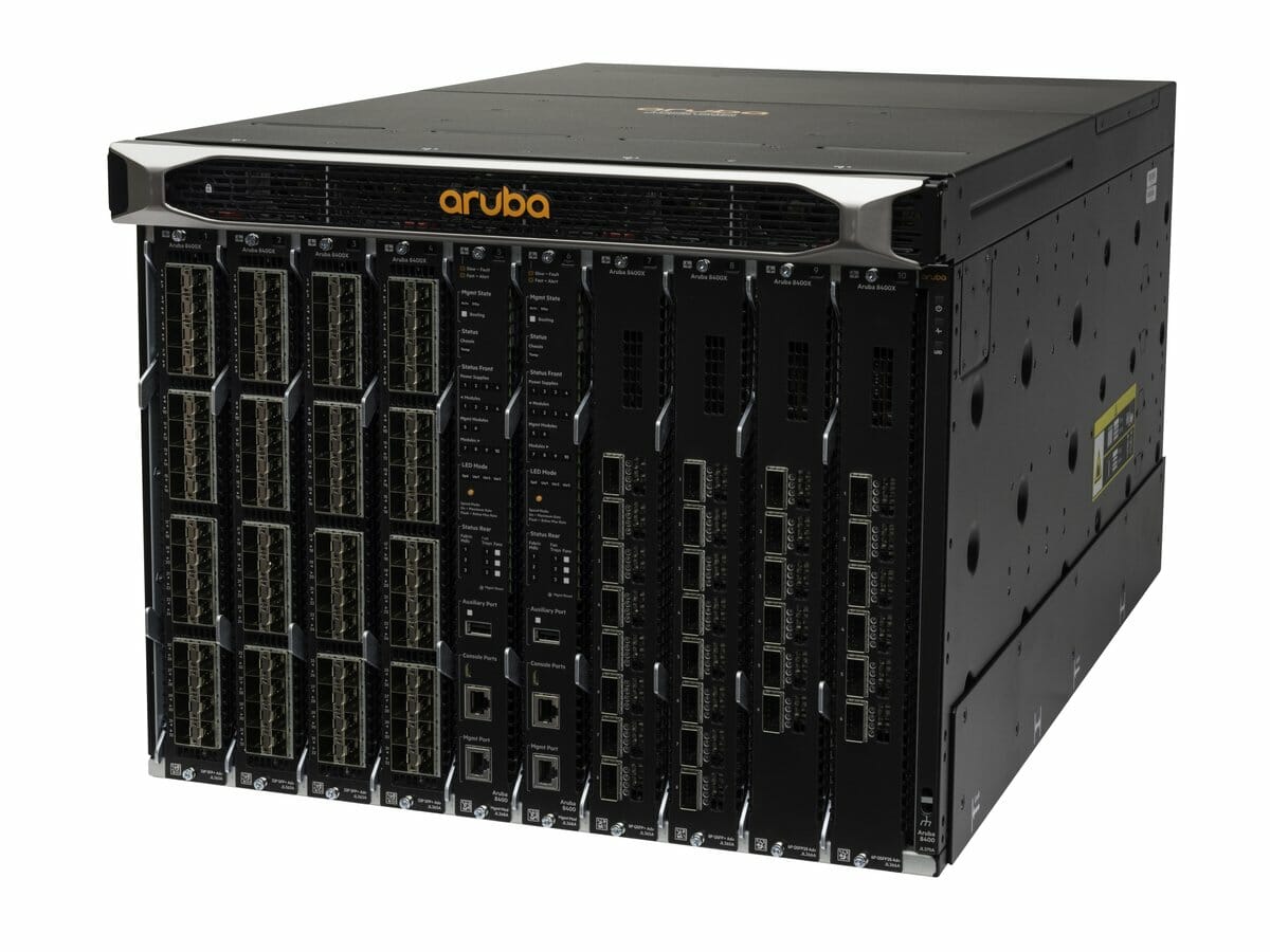 HPE Aruba 8400 8-slot Chassis Manageable 3 Layer JL375A