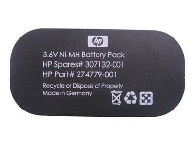 HP 3.6V NiMH Battery for BBWC Option 274779-001